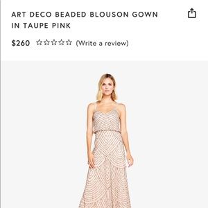 Adrianna Papell Art Deco Beaded Gown